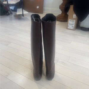 STAUD Dark Brown Over the Knee Boots
